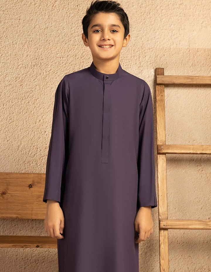 Blended Purple Jubba - J. Junaid Jamshed