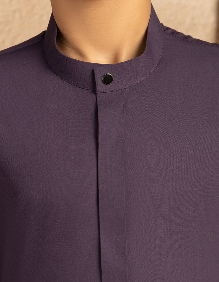 Blended Purple Jubba - J. Junaid Jamshed