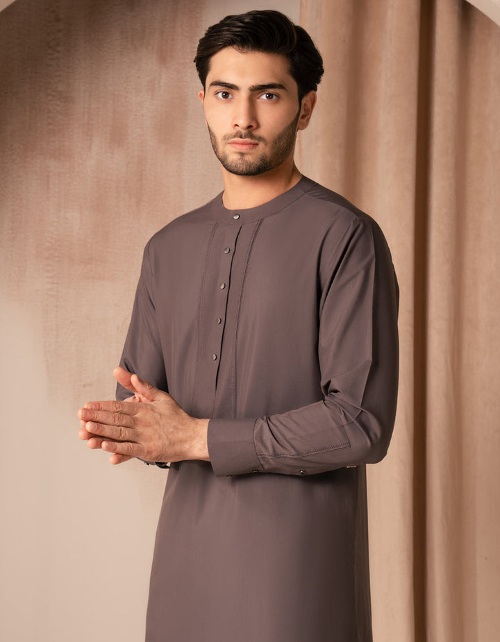 Blended Grey Jubba - J. Junaid Jamshed