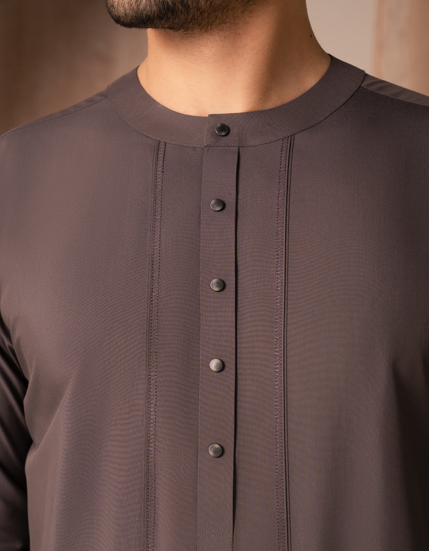 Blended Grey Jubba - J. Junaid Jamshed