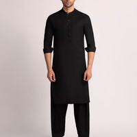 Blended Dark Green Kurta Trouser - J. Junaid Jamshed