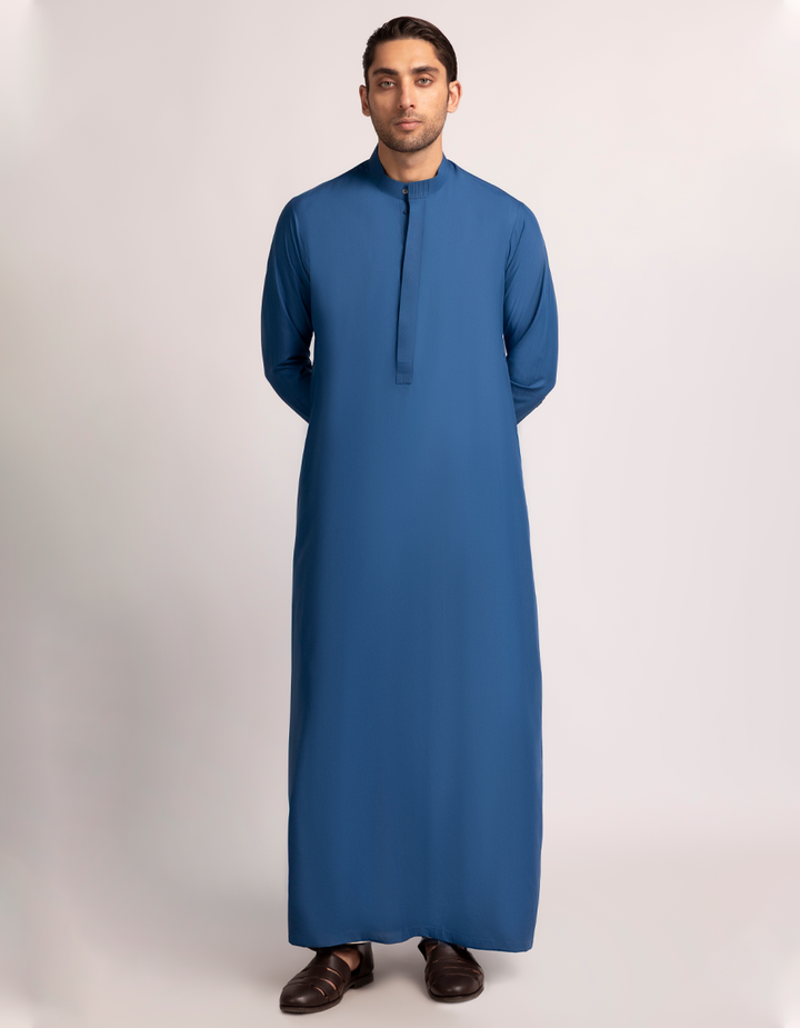 Blended Blue Jubba - J. Junaid Jamshed