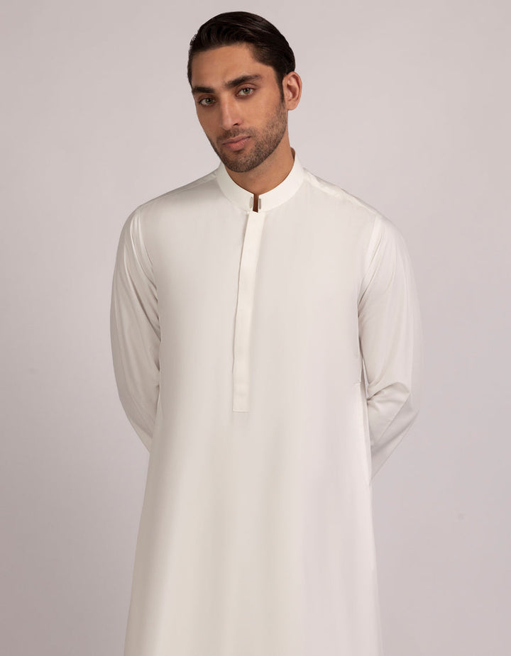 Blended Off White Jubba - J. Junaid Jamshed