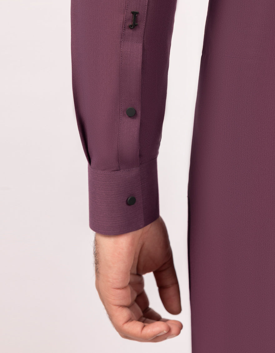 Polyester Violet Kurta Trouser - J. Junaid Jamshed