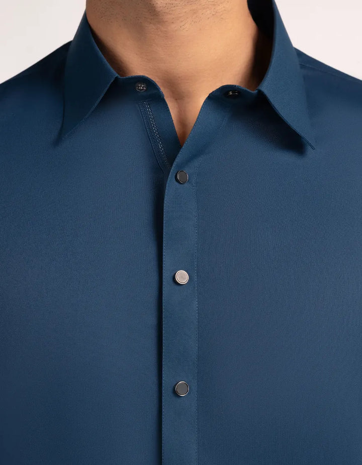 Blended Blue Shalwar Kameez  - J. Junaid Jamshed