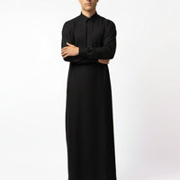 Blended Black Jubba - J. Junaid Jamshed