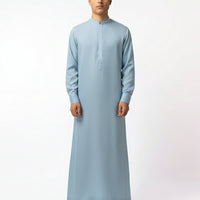 Blended Sky Blue Jubba - J. Junaid Jamshed