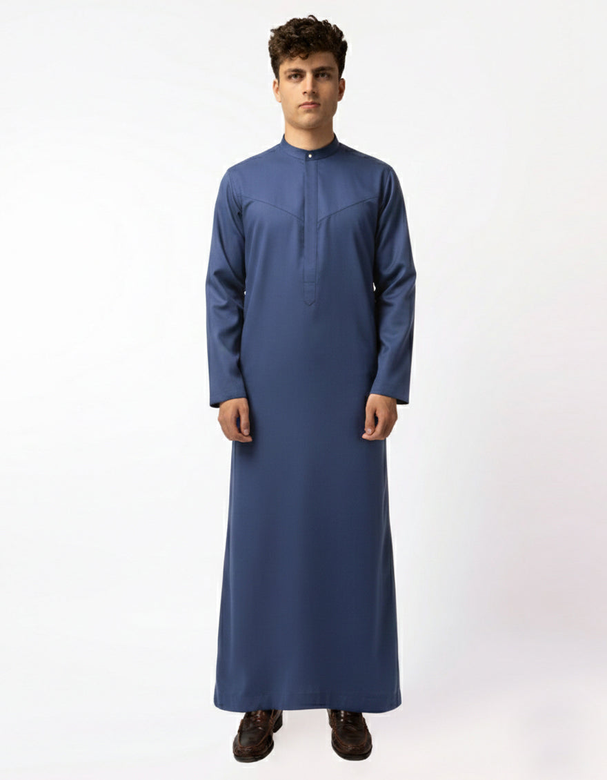 Blended Blue Jubba - J. Junaid Jamshed
