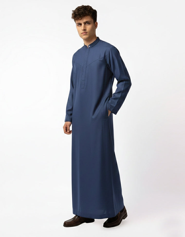 Blended Blue Jubba - J. Junaid Jamshed