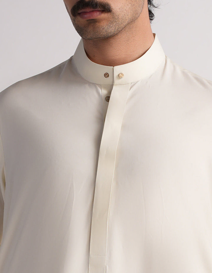 Blended Cream Jubba - J. Junaid Jamshed