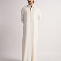 Blended Cream Jubba - J. Junaid Jamshed