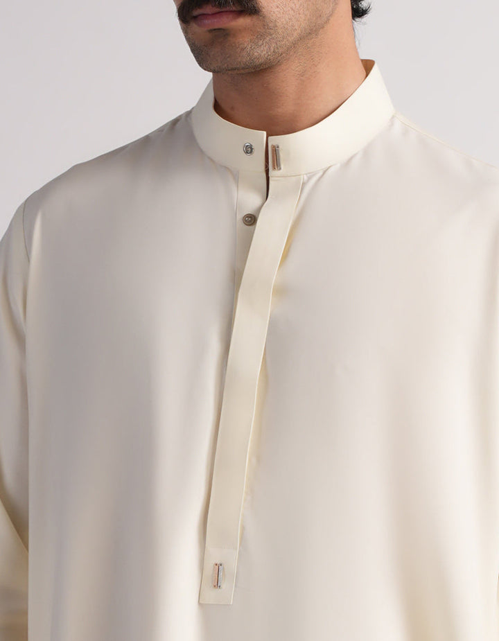 Blended Cream Jubba - J. Junaid Jamshed