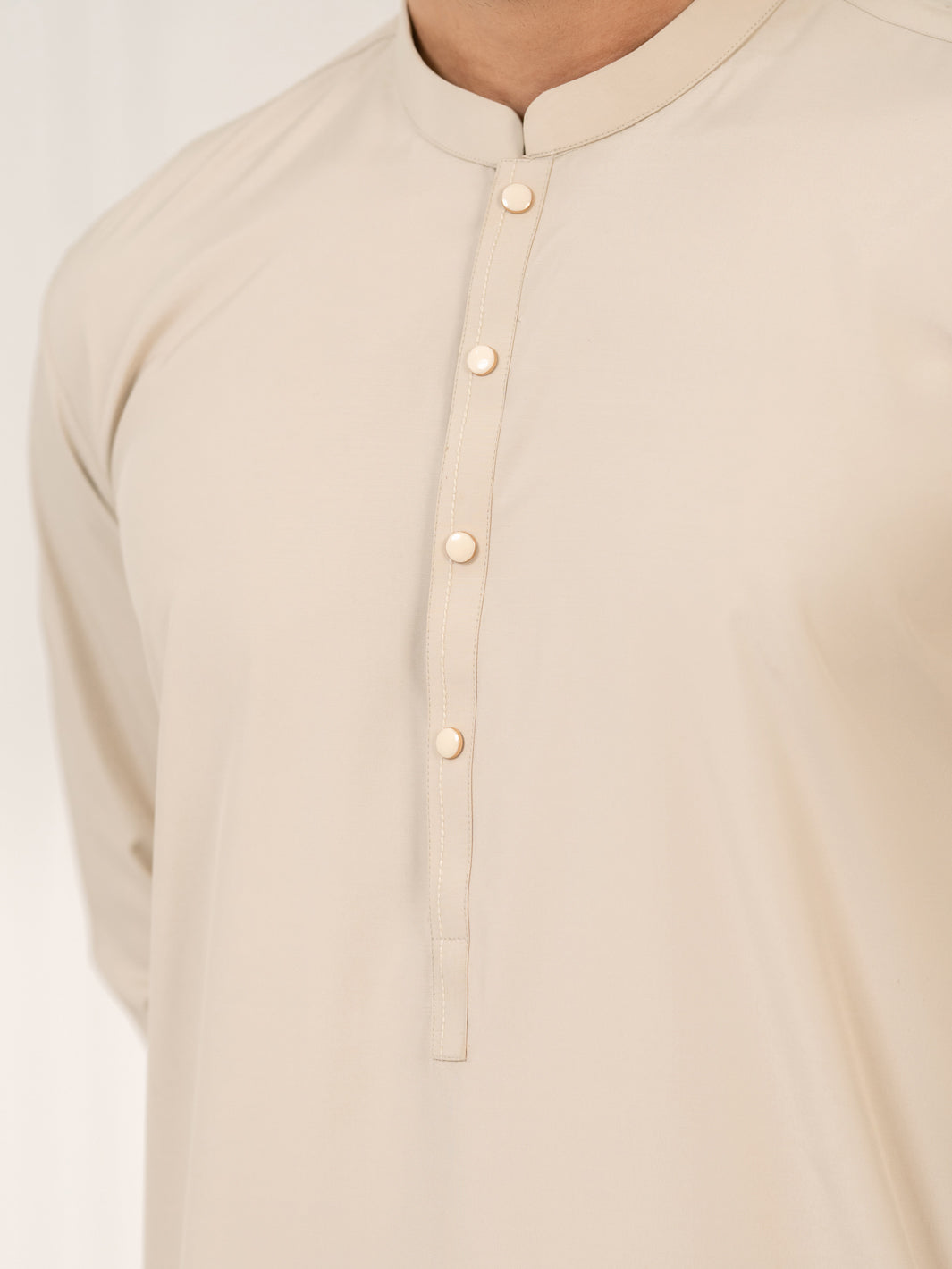 Blended Ivory Shalwar Kameez - Almirah