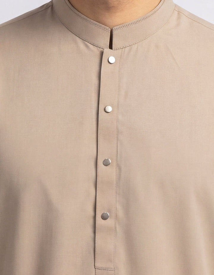 Blended Tea Pink Kurta Trouser - J. Junaid Jamshed