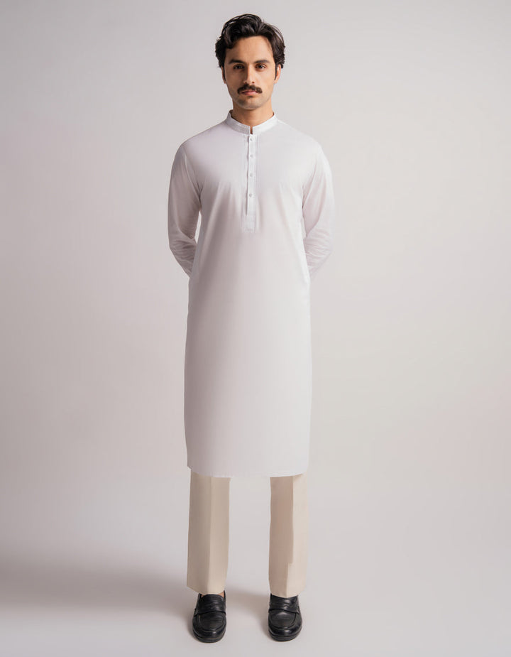 Cotton Blue Kurta - J. Junaid Jamshed