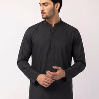 Cotton Black Kurta Trouser - J. Junaid Jamshed