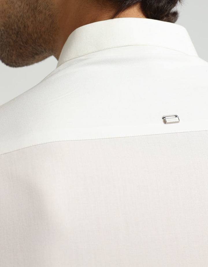 Polyester Off White Kurta Trouser - J. Junaid Jamshed