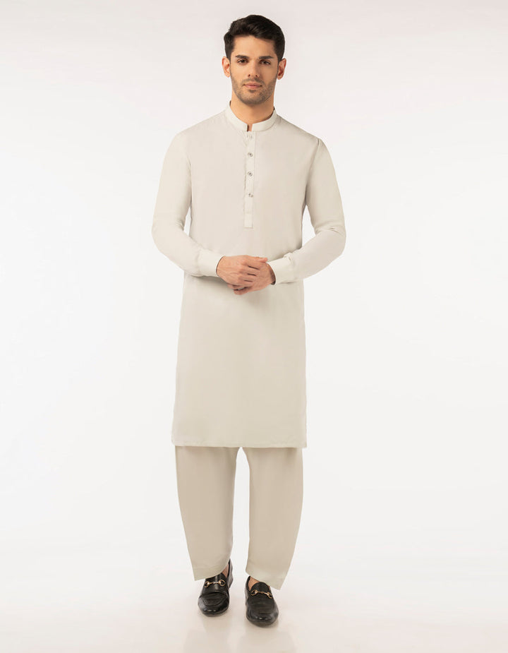 Blended Green Unstitched Suit - J. Junaid Jamshed