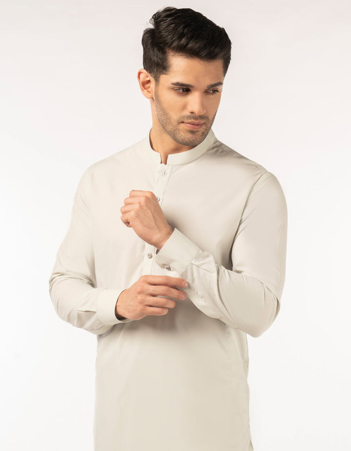 Blended Green Unstitched Suit - J. Junaid Jamshed