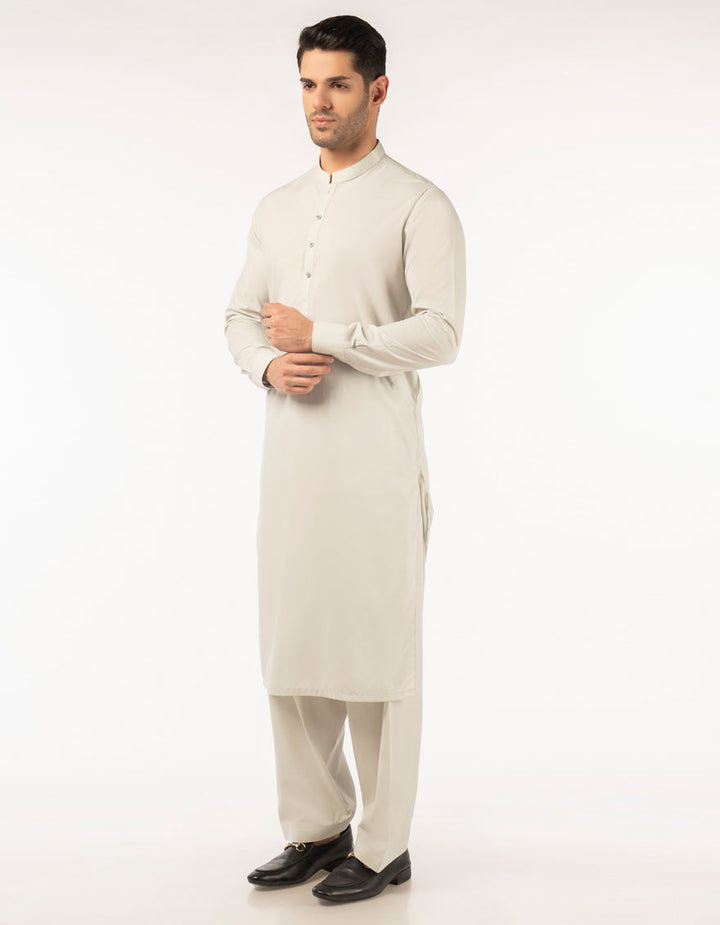 Blended Green Unstitched Suit - J. Junaid Jamshed