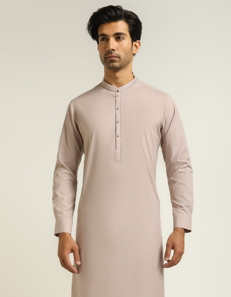 Blended Tea Pink Shalwar Kameez - J. Junaid Jamshed