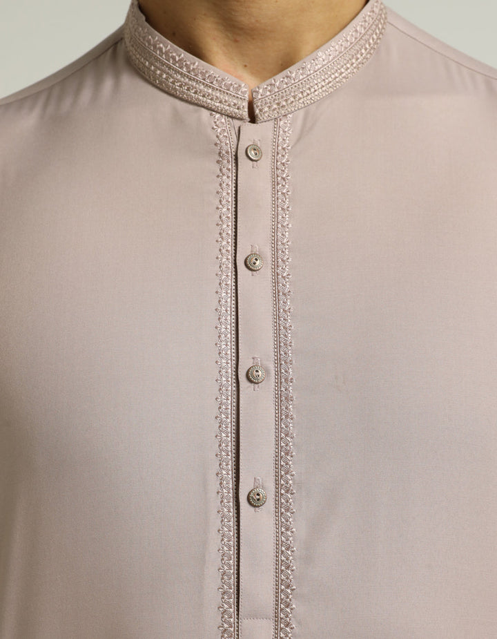 Blended Tea Pink Shalwar Kameez - J. Junaid Jamshed