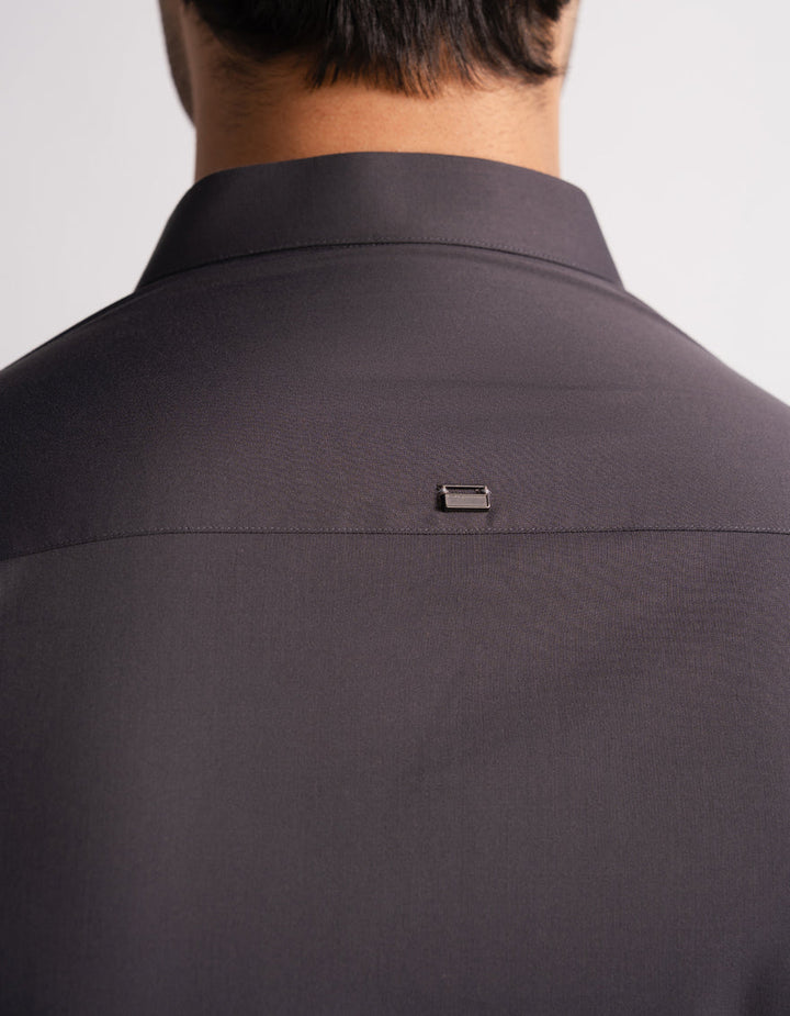 Blended Deep Grey Kurta Trouser - J. Junaid Jamshed
