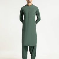 Blended Green Shalwar Kameez - J. Junaid Jamshed