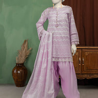 Lawn Purple Unstitched Suit - J. Junaid Jamshed