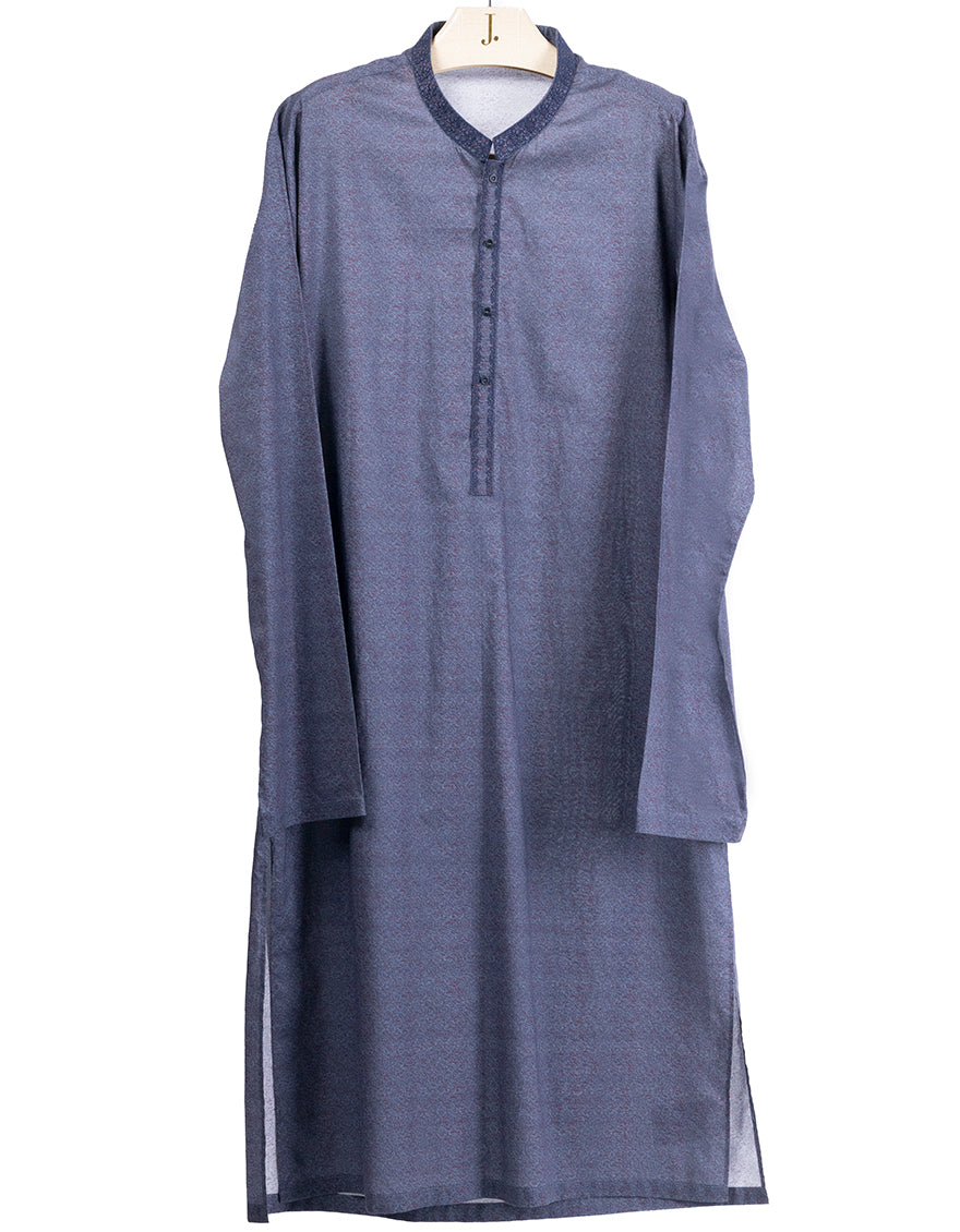 Cotton Purple Kurta - J. Junaid Jamshed