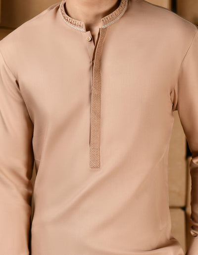 Blended Orange Shalwar Kameez - J. Junaid Jamshed