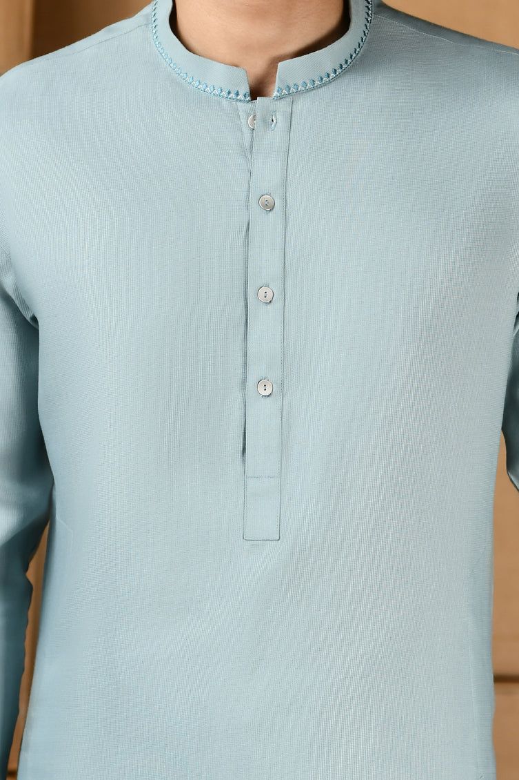 Blended Green Shalwar Kameez - J. Junaid Jamshed
