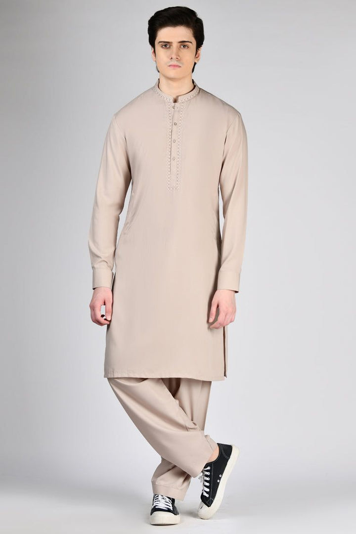 Blended Pink Shalwar Kameez - J. Junaid Jamshed