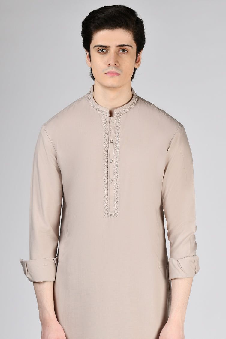 Blended Pink Shalwar Kameez - J. Junaid Jamshed