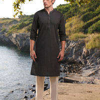 Cotton Green Kurta - J. Junaid Jamshed