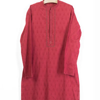 Cotton Reddish Kurta Trouser - J. Junaid Jamshed