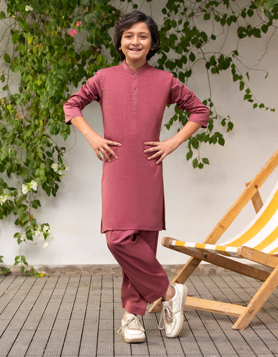 Cotton Pink Shalwar Kameez - J. Junaid Jamshed