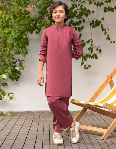 Cotton Pink Shalwar Kameez - J. Junaid Jamshed