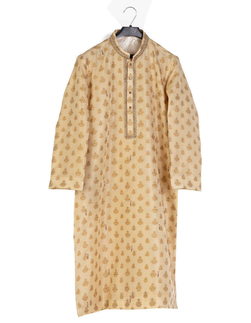 Polyester Brown Special Kurta - J. Junaid Jamshed