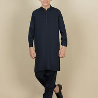 Blended Black Kurta Trouser - J. Junaid Jamshed