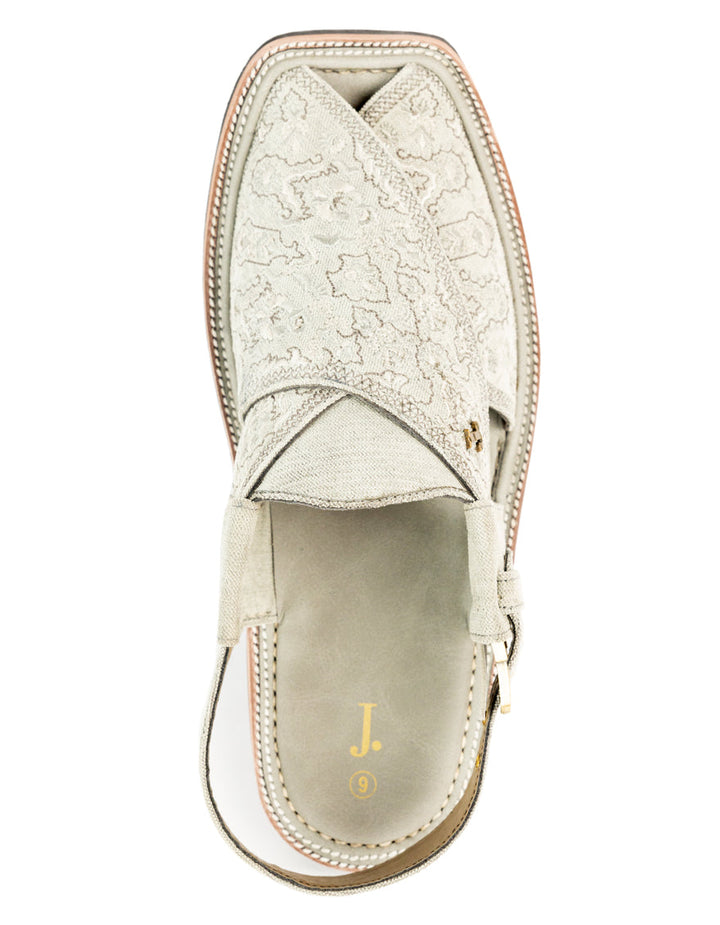 Grey Peshawari Chappal - J. Junaid Jamshed