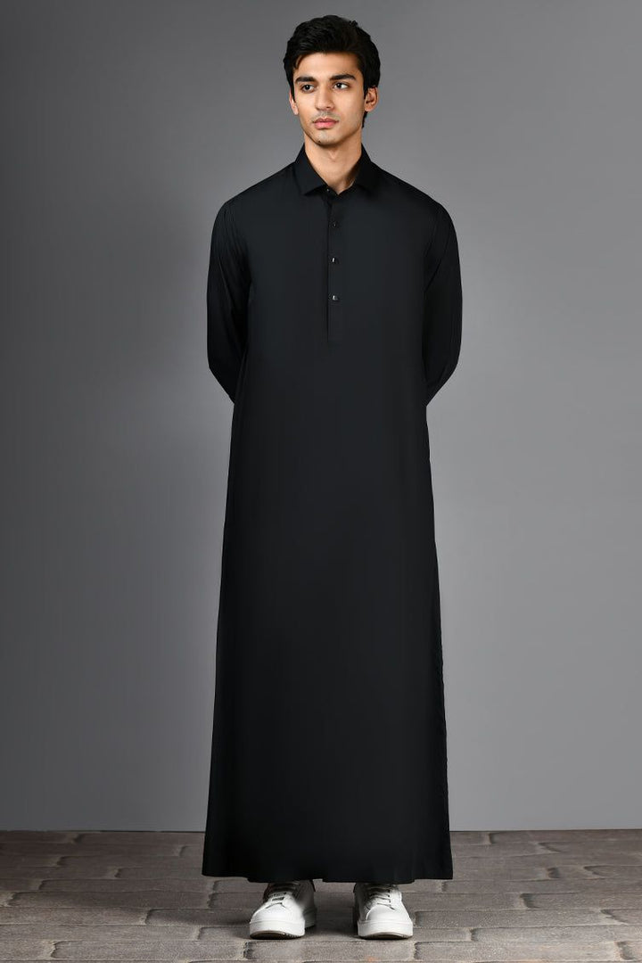Blended Black Jubba - J. Junaid Jamshed