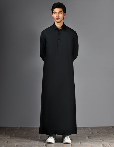 Blended Black Jubba - J. Junaid Jamshed