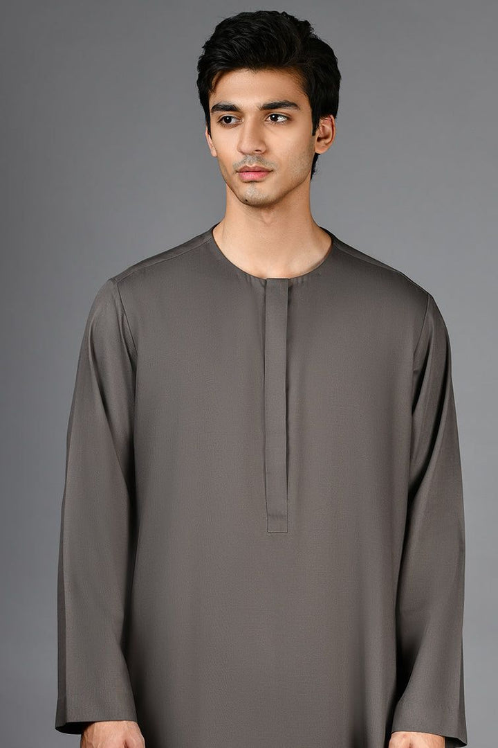 Blended Grey Jubba - J. Junaid Jamshed