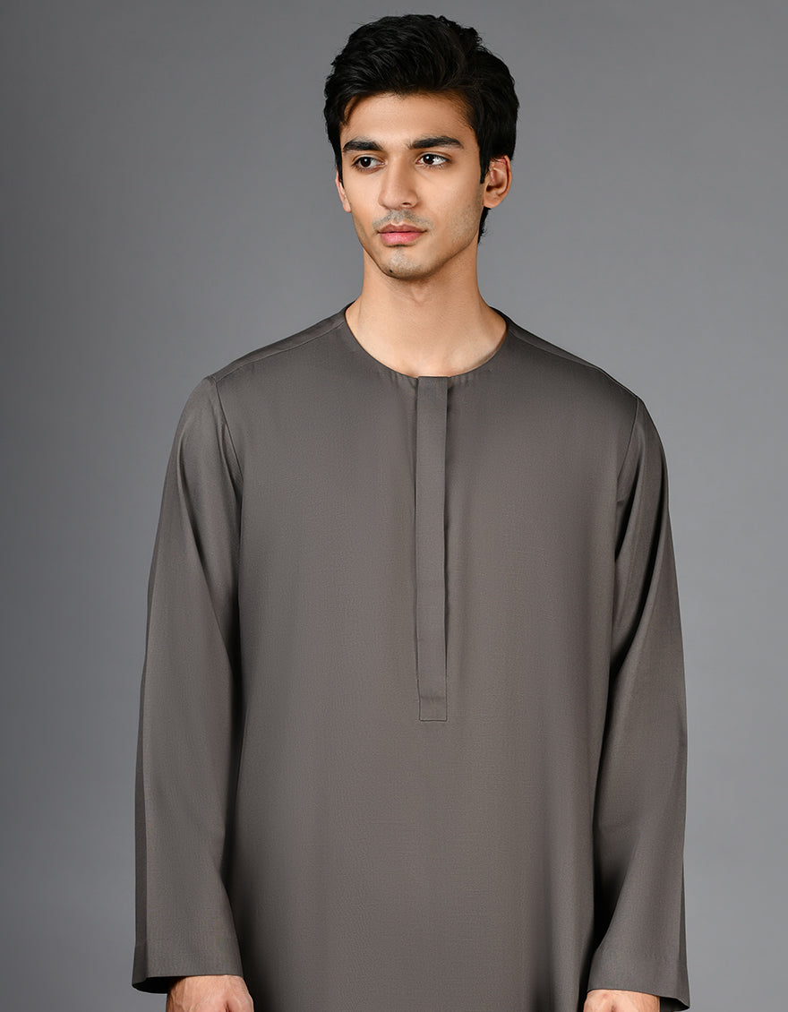 Blended Grey Jubba - J. Junaid Jamshed