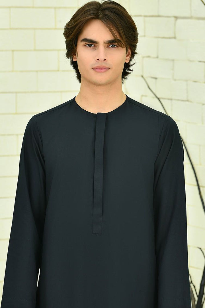 Blended Black Jubba - J. Junaid Jamshed