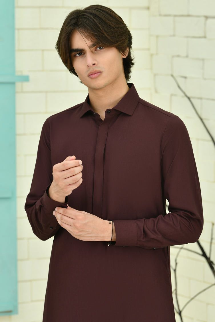 Blended Purple Jubba - J. Junaid Jamshed
