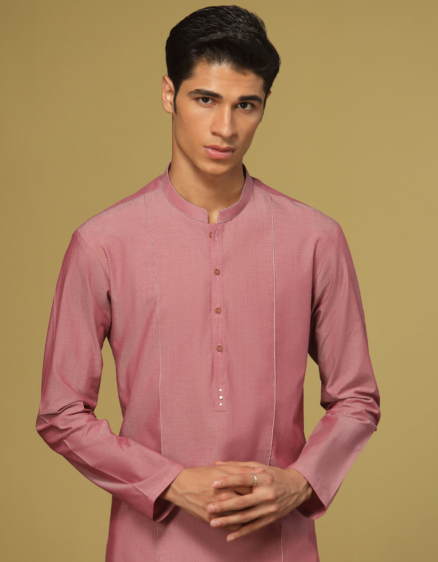 Blended Pink Kurta - J. Junaid Jamshed