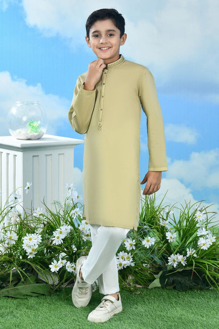 CVC Brown Kurta - J. Junaid Jamshed