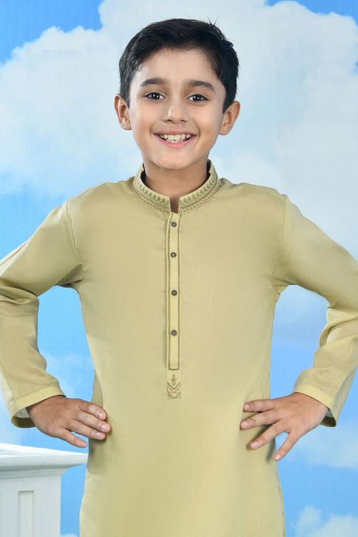 CVC Brown Kurta - J. Junaid Jamshed